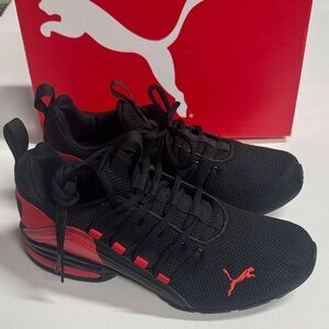 Puma Shoes Mens 7 Black Red Axelion Break